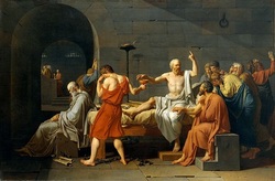La morte di Socrate, di Jacques-Louis David