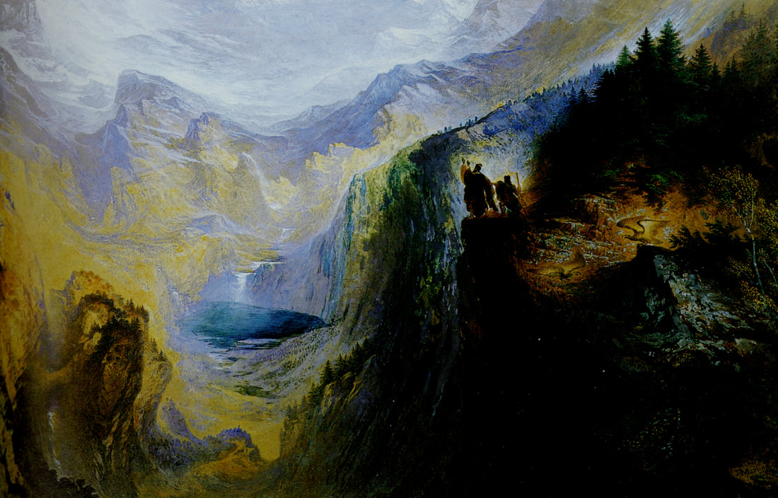 Manfred sullo Jungfrau, di John Martin, 1837