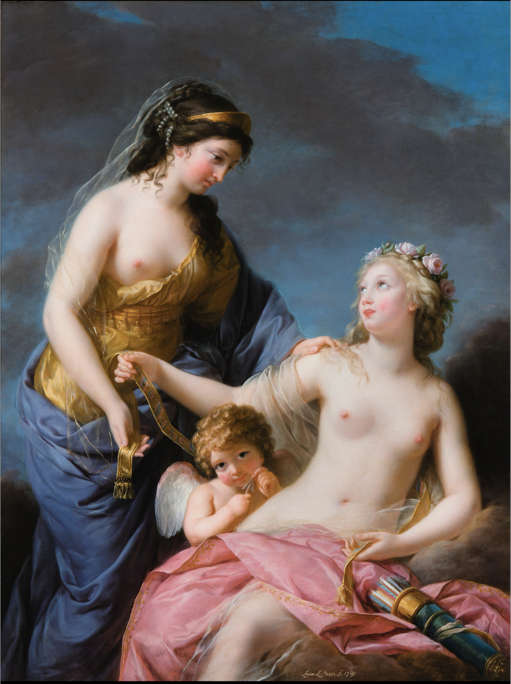 Elisabeth Louise Vigée Le-Brun - Venere presta il. cinto a Giunone